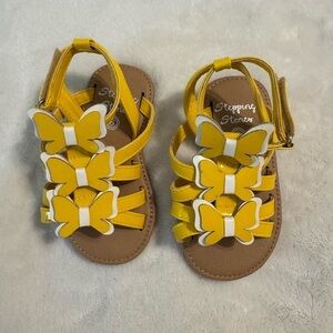 Stepping Stones Yellow Butterfly Sandals